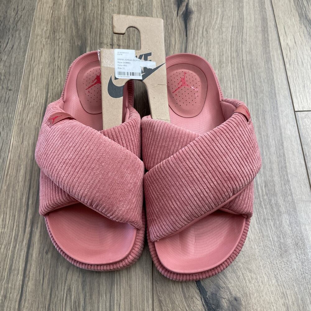 New Nike Women Sz 10 Jordan Sophia Slide Corduroy Canyon DO8863-600 - Picture 4 of 8